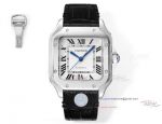 Perfect copy Cartier Santos MIYOTA-9015 mechanical movement white face couple watch 